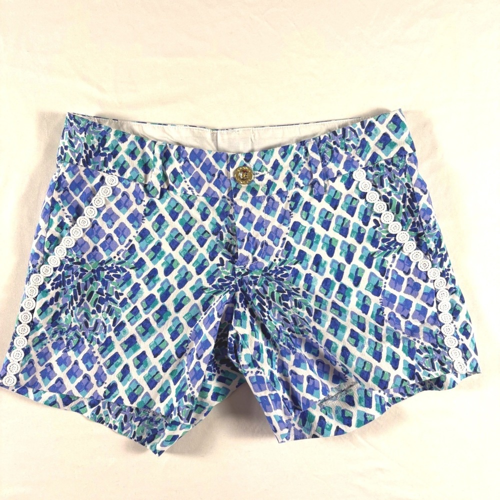 Lilly Pulitzer‎ Callahan Shorts Women's 0 Resortwear Colorful Chic Coastal Glam